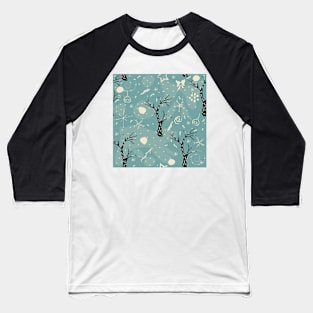 Tree Pattern Baseball T-Shirt